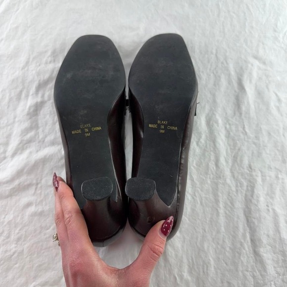 Lauren Scott Shoes "Blake" Style Tassels Bold Stitching Dark Brown 9M Twee Y2k - Picture 6 of 8